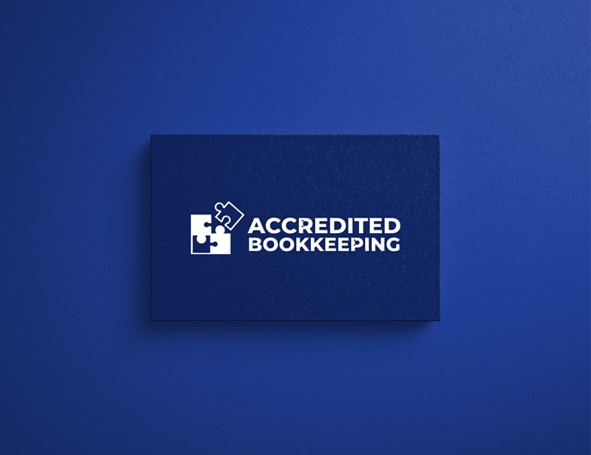 Accredited Bookkeeping business card mockup