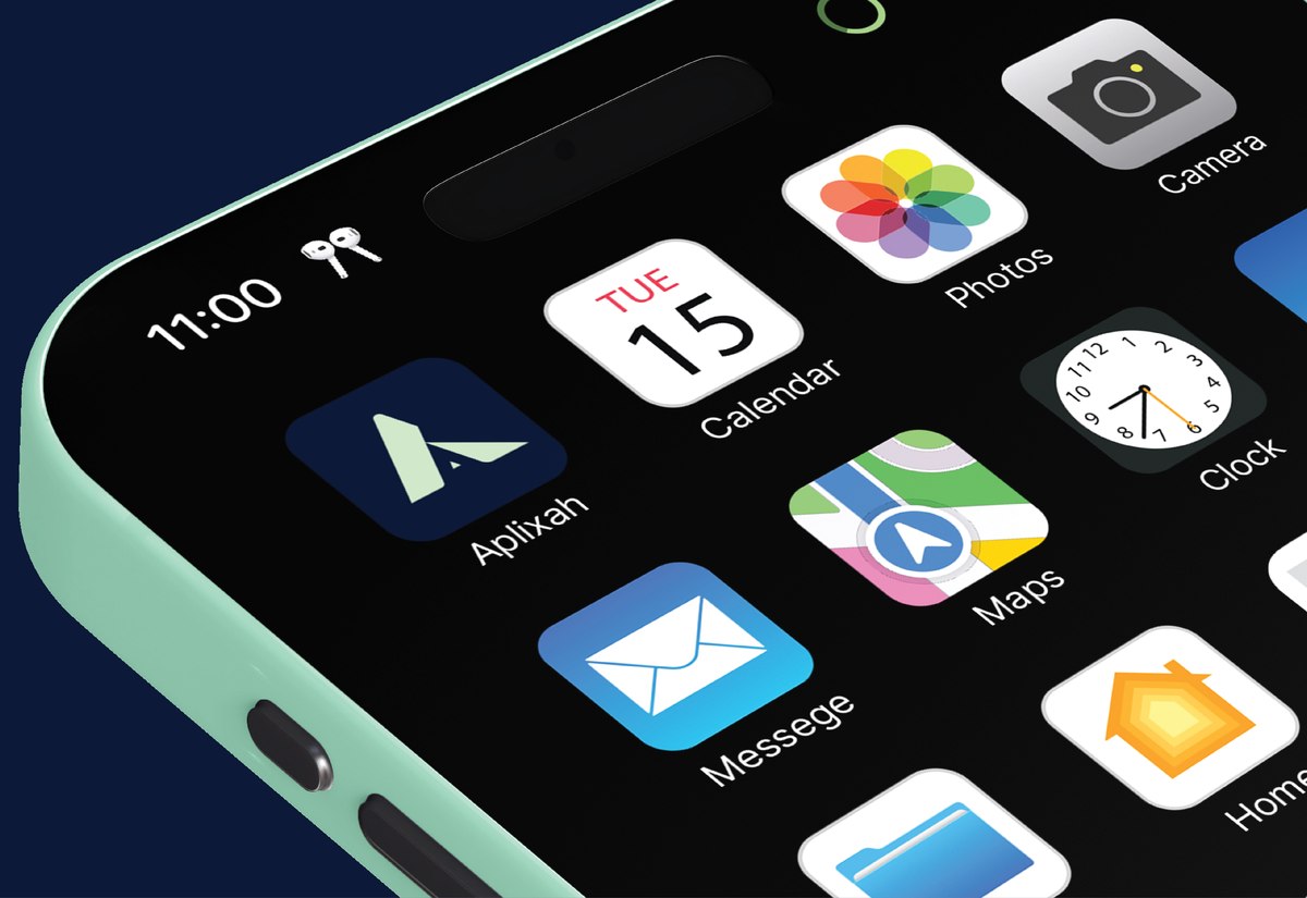 Aplixah Technologies app icon on a phone home screen