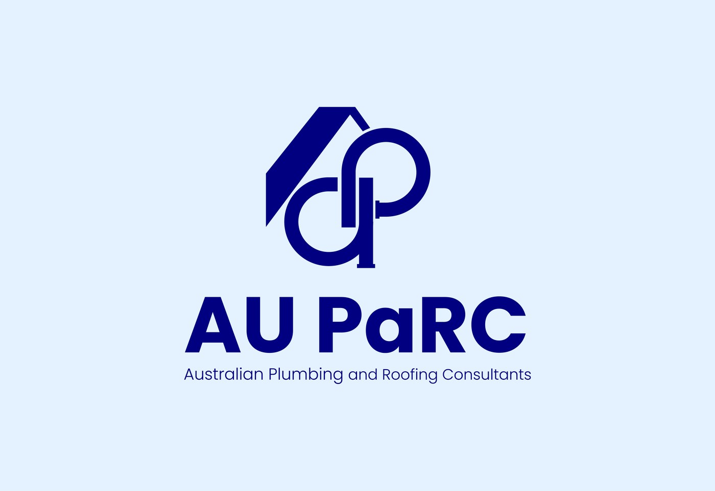 AU PaRC logo lockup with roof and pipe lettermark