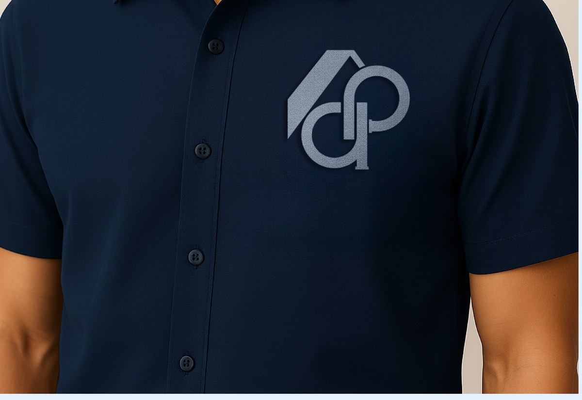 AU PaRC logo embroidered on a polo shirt