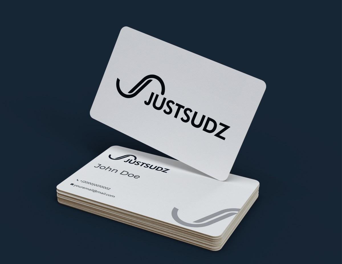 Justsudz business card mockup