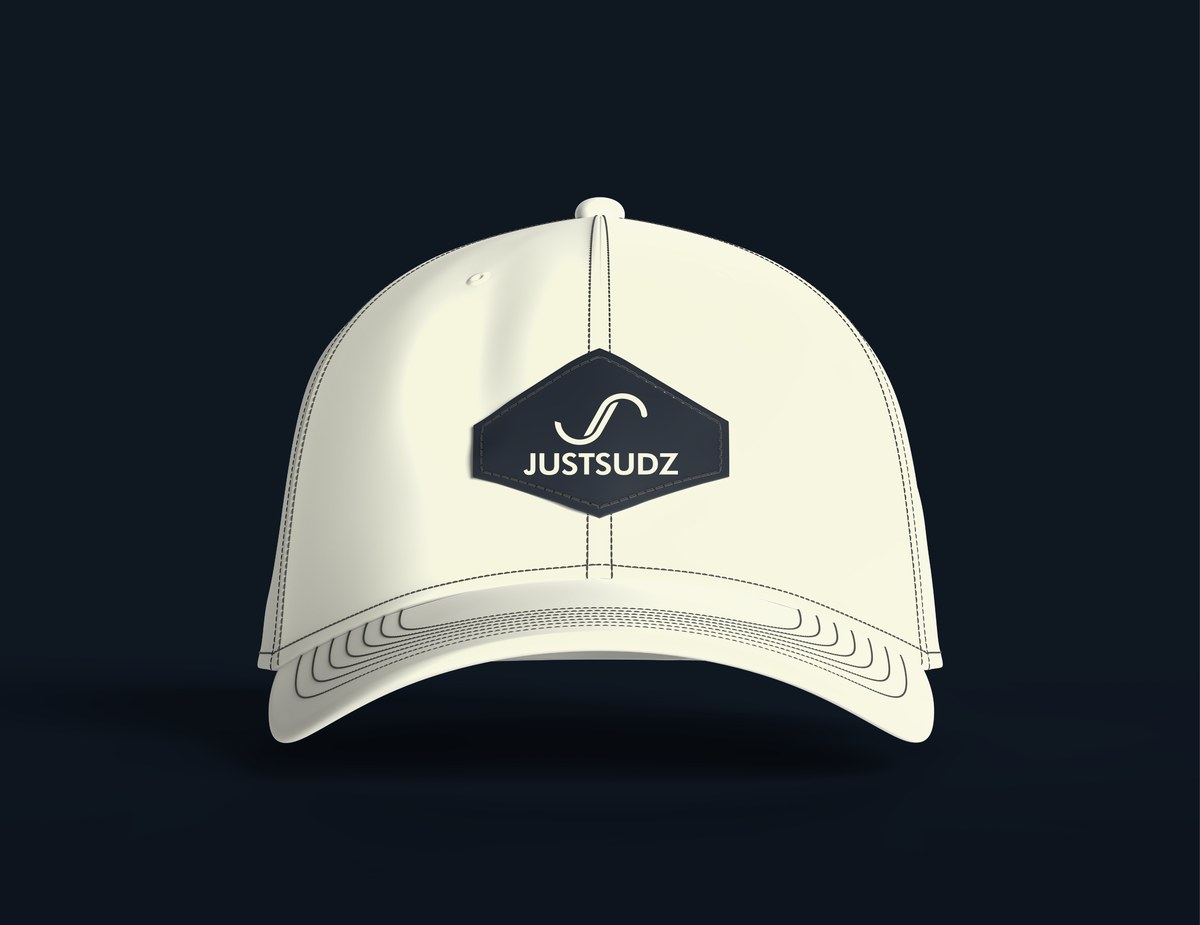 Justsudz logo on a branded cap