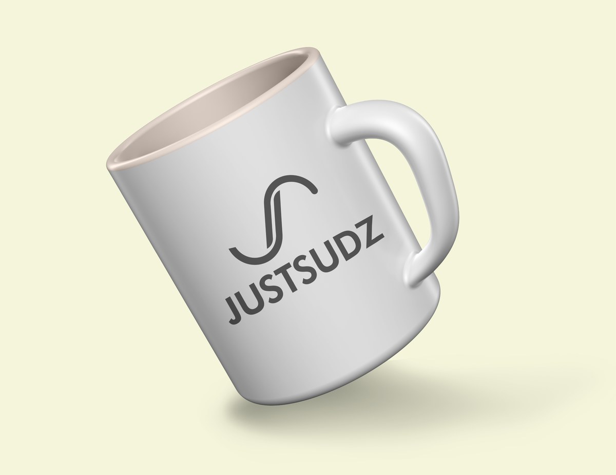 Justsudz branded mug