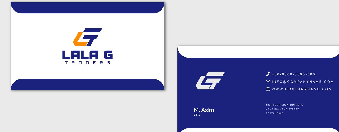 Lala G Traders envelope, front and back