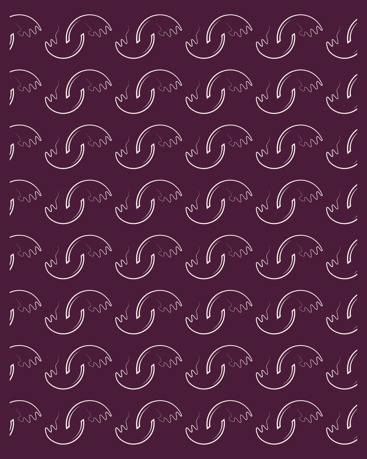 Le Cercle de Sororité Influente signature pattern print
