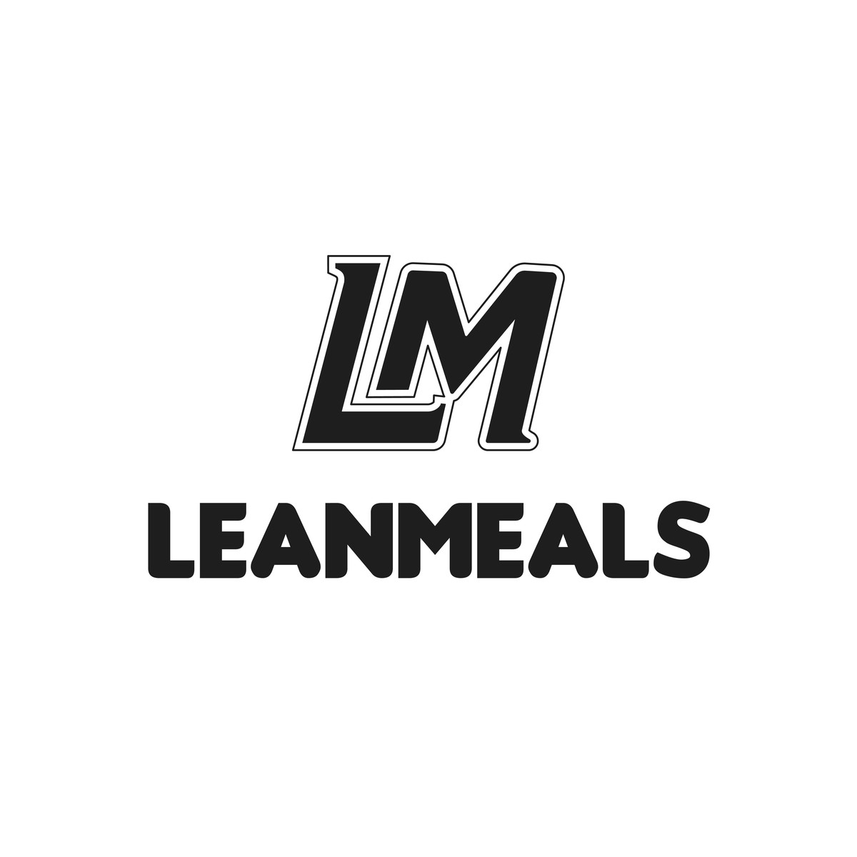 LeanMeals logo in black